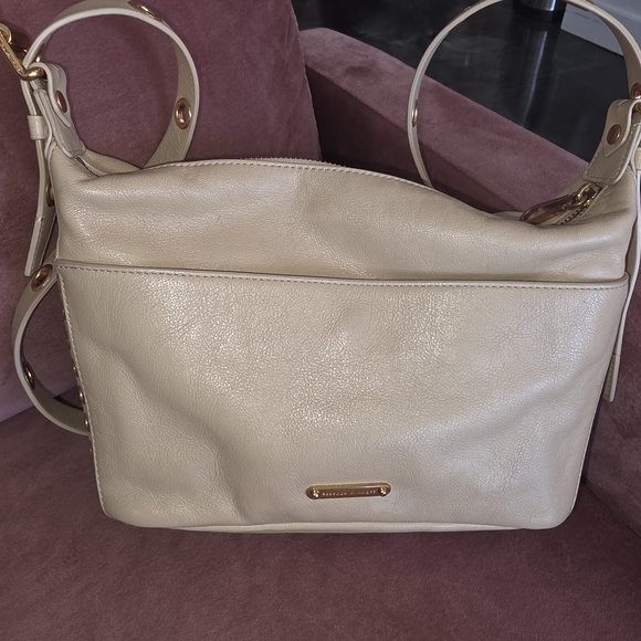 Rebecca Minkoff Cream Shoulder Bag with Gold Accents - Picture 3 of 7
